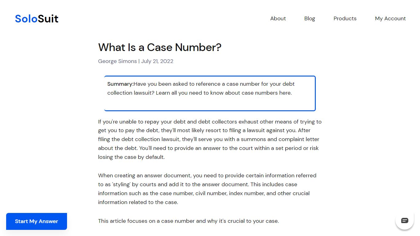 What Is a Case Number? | SoloSuit Blog